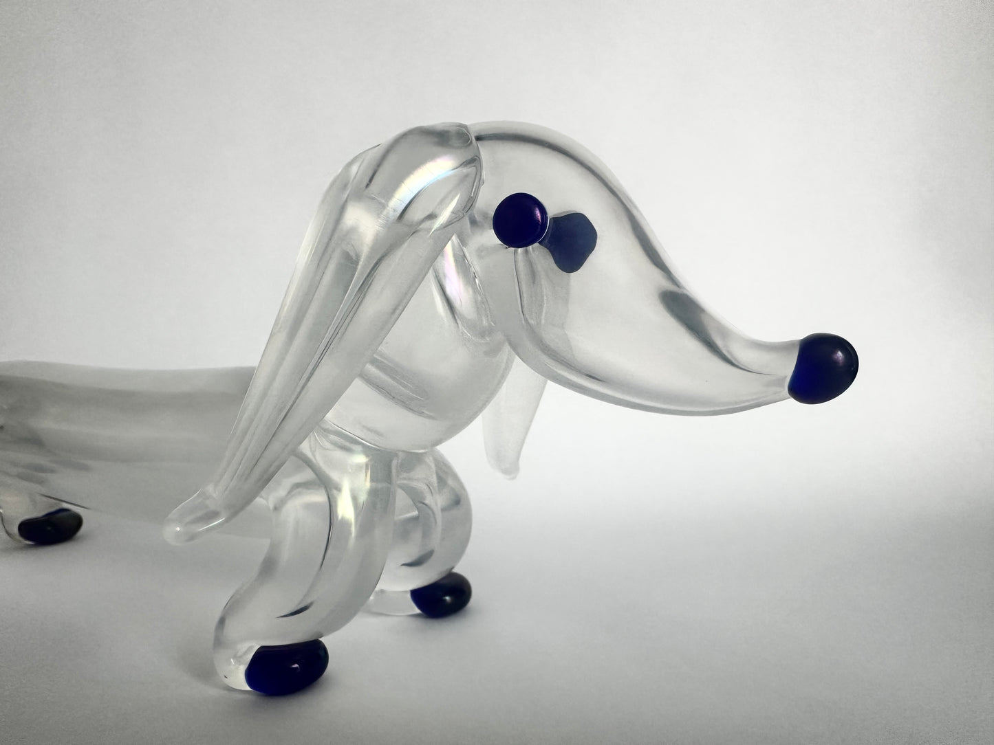 Figura di bassotto in vetro di Murano Ercole Barovier