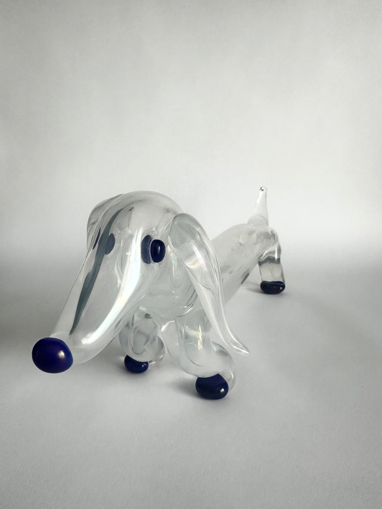 Figura di bassotto in vetro di Murano Ercole Barovier