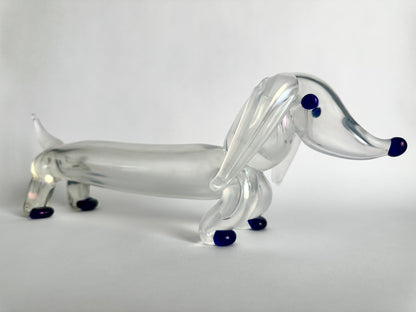 Figura di bassotto in vetro di Murano Ercole Barovier