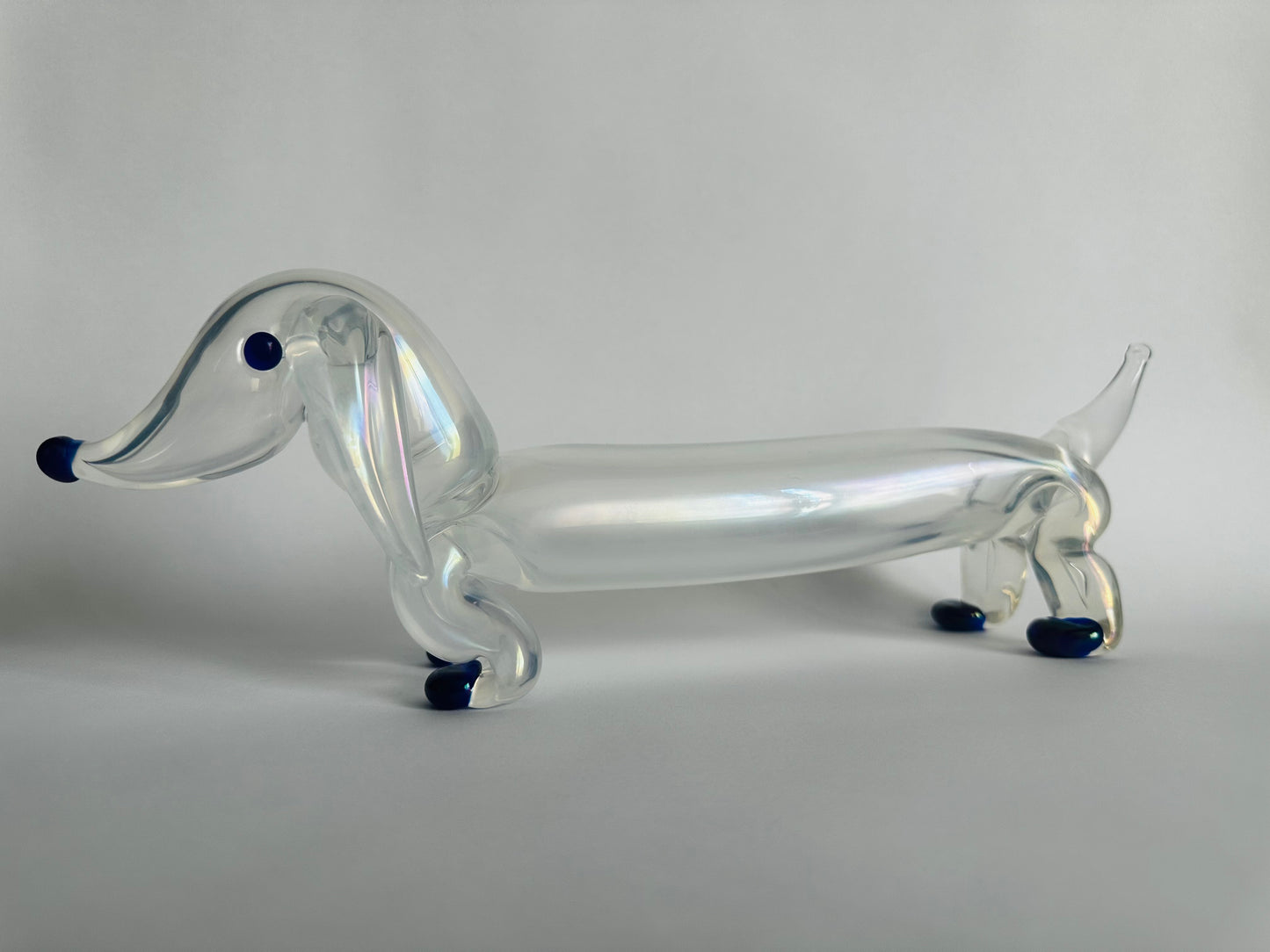 Figura di bassotto in vetro di Murano Ercole Barovier