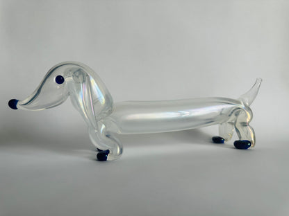 Figura di bassotto in vetro di Murano Ercole Barovier