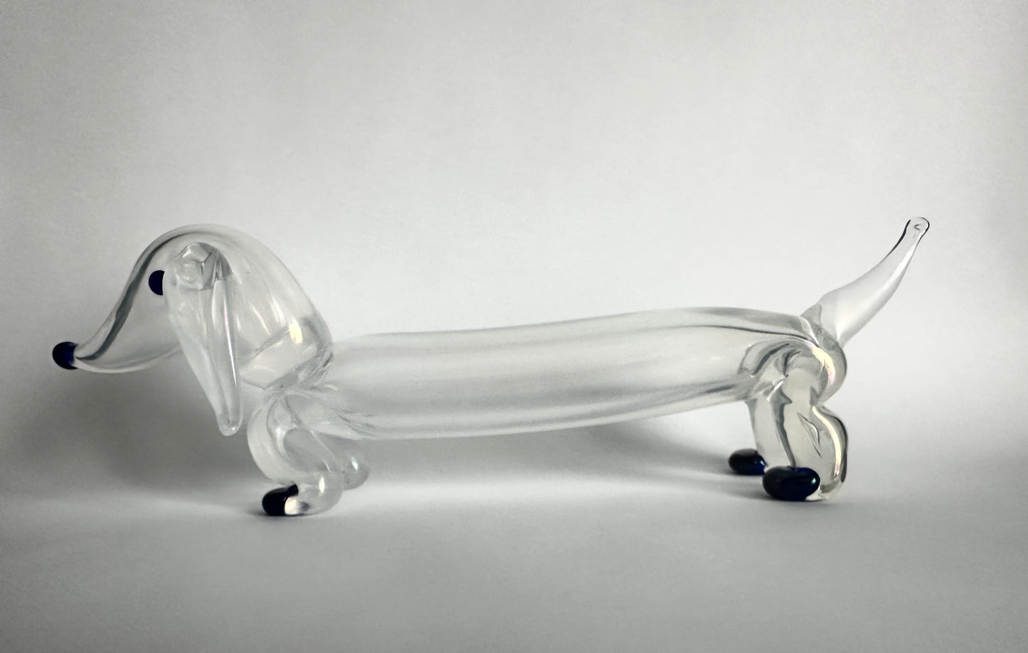 Figura di bassotto in vetro di Murano Ercole Barovier