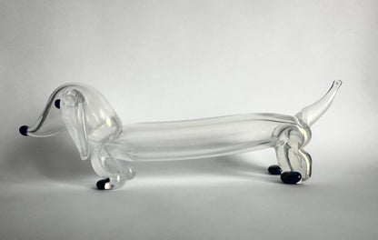 Figura di bassotto in vetro di Murano Ercole Barovier